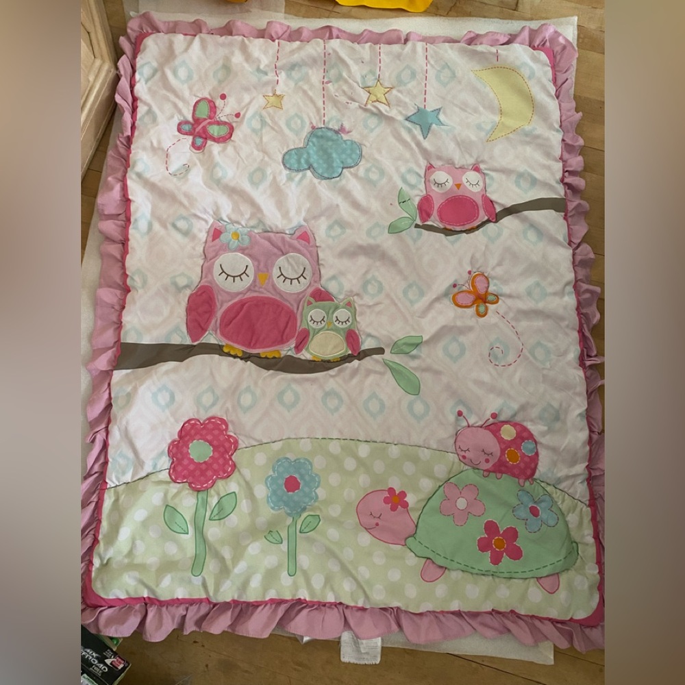 GARANIMALS fitted crib sheet and comforter set